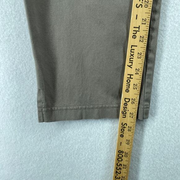 EILEEN FISHER Pants S Stretch Organic Cotton Twill Tapered Ankle Side Zip Gray - Picture 13 of 15